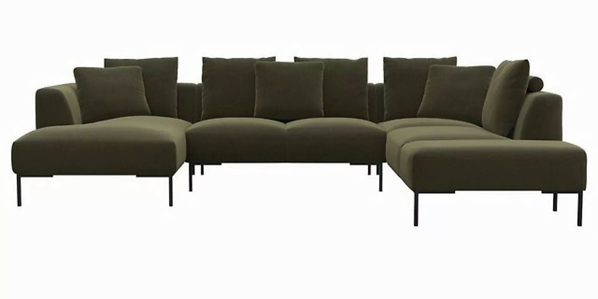 FLEXLUX Ecksofa "Sava, gleichschenklig, bequem mit hohem Sitzkomfort, L-For günstig online kaufen