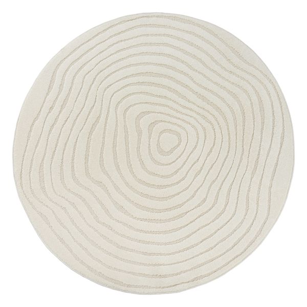 merinos Teppich "Elio" rund 16 mm Höhe moderner Kurzflor Teppich mit Hoch-T günstig online kaufen