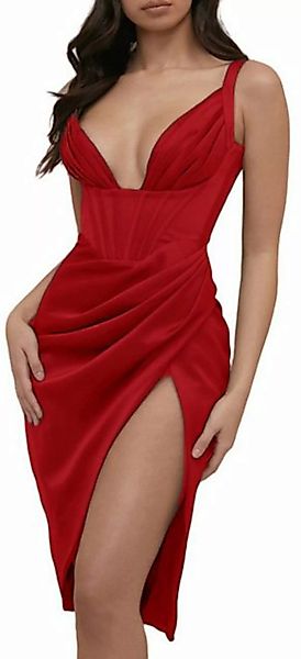 ZWY Dirndl Sexy Kleid mit tiefem V-Straps günstig online kaufen