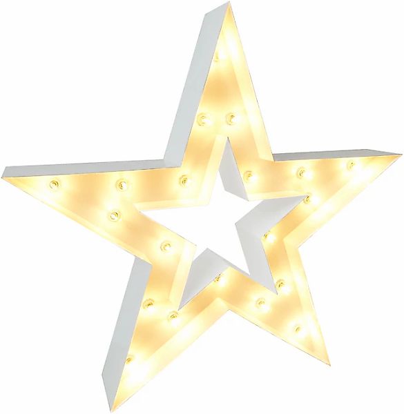 MARQUEE LIGHTS LED Dekolicht »Star«, 20 flammig, Leuchtmittel E14   ohne Le günstig online kaufen