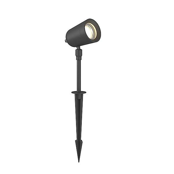 Lindby Außenleuchte Elmana 9934030 Modern in Schwarz aus Aluminium 1-flammi günstig online kaufen