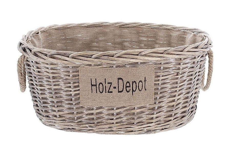 Home-trends24.de Kaminholzkorb Kaminholzkorb Brennholzkorb Korb Holz Groß W günstig online kaufen