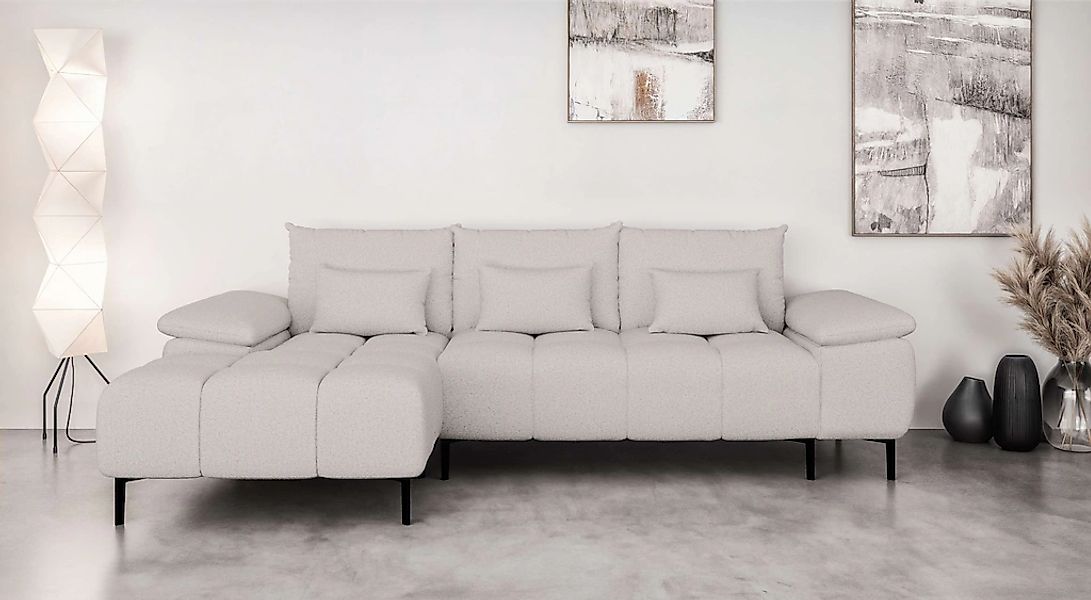 INOSIGN Ecksofa "DROMARA Schlafsofa mit Bettkasten, Maße: B/T/H 277/141/91 günstig online kaufen