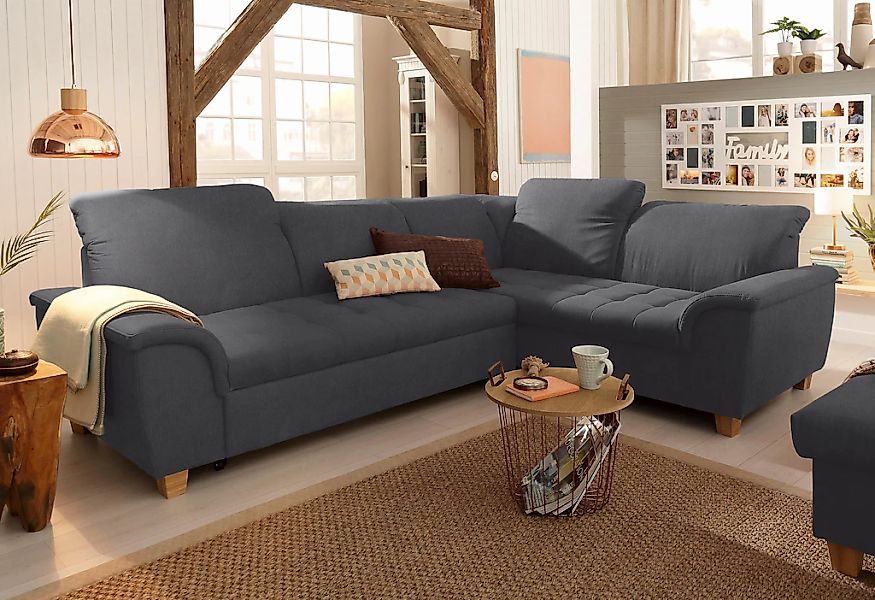 Home affaire Ecksofa "Lyla fester Sitzkomfort, bequeme Armlehnen, Breite 27 günstig online kaufen