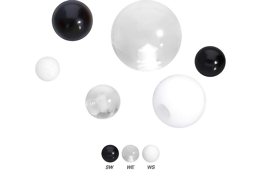 PIERCINGLINE Piercing-Set Acryl Schraubkugel (Schraub-Aufsätze, 1-tlg) günstig online kaufen