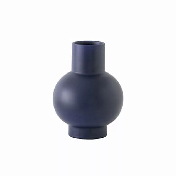 Vase Strøm Small keramik blau / H 16 cm - Keramik / Handgefertigt - raawii günstig online kaufen