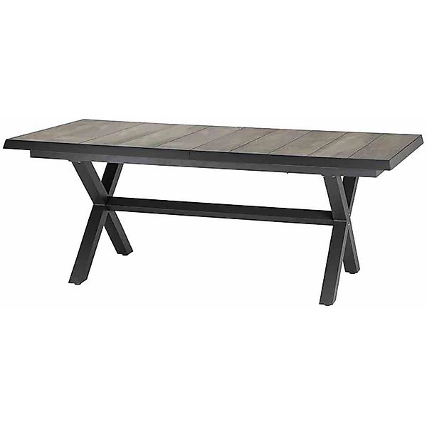 Siena Garden Gartentisch ausziehbar Washed Grau 100 cm x 200 cm günstig online kaufen