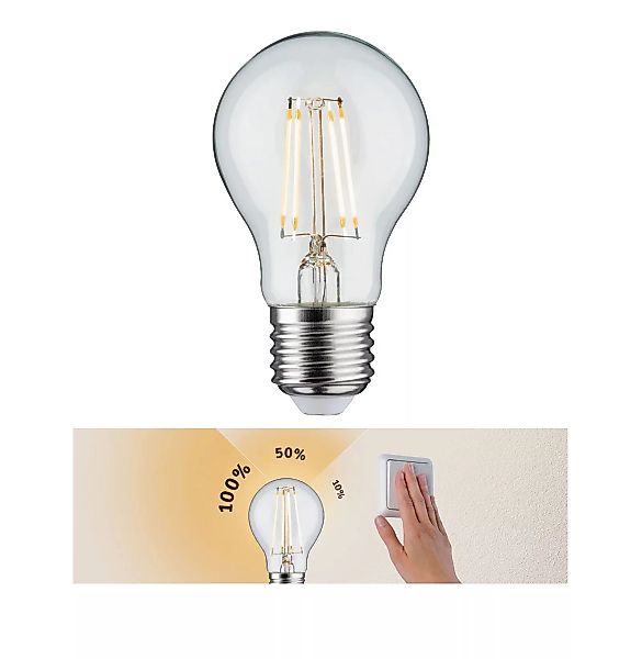 LED Leuchtmittel E27 Birne - A60 5W 470lm 2700K 3-Stufen dimmbar günstig online kaufen