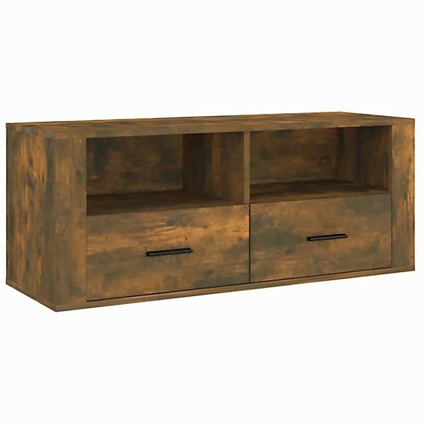 vidaXL TV-Schrank TV-Schrank Räuchereiche 100x35x40 cm Spanplatte Lowboard günstig online kaufen