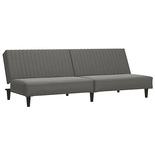 vidaXL Schlafsofa 2-Sitzer Grau Kunstleder 375949 günstig online kaufen