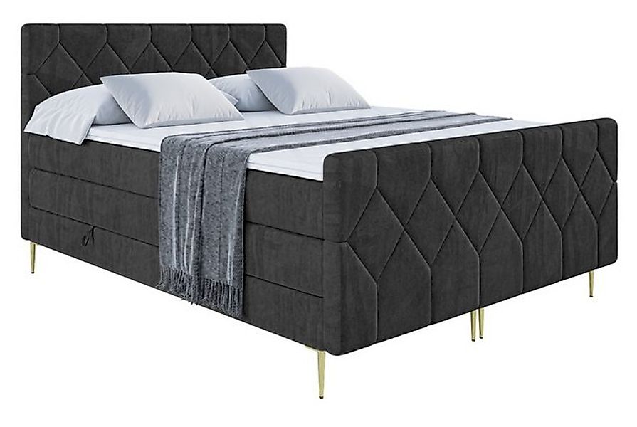 ALTDECOR Boxspringbett CATOR-F-Z KING (Multipocket-Matratze H4, H3 Matratze günstig online kaufen