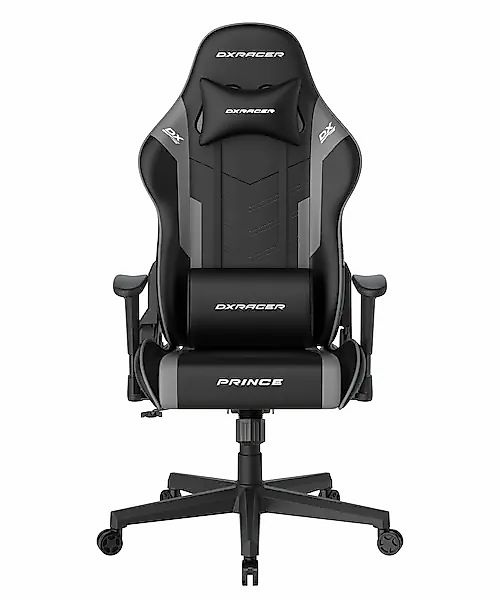 DXRacer Gaming-Stuhl »Prince Gaming Chair Regular L, PVC, schwarz grau« günstig online kaufen
