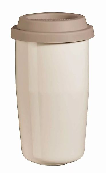 ASA THERMO cup & go Thermobecher creme Deckel braun 0,35 l (braun) günstig online kaufen
