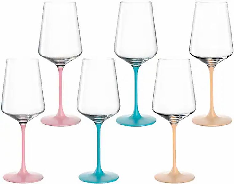 LEONARDO Weinglas »Kelchglas BRERA, 400 ml, farbig sortiert, 6er-Set« spülm günstig online kaufen