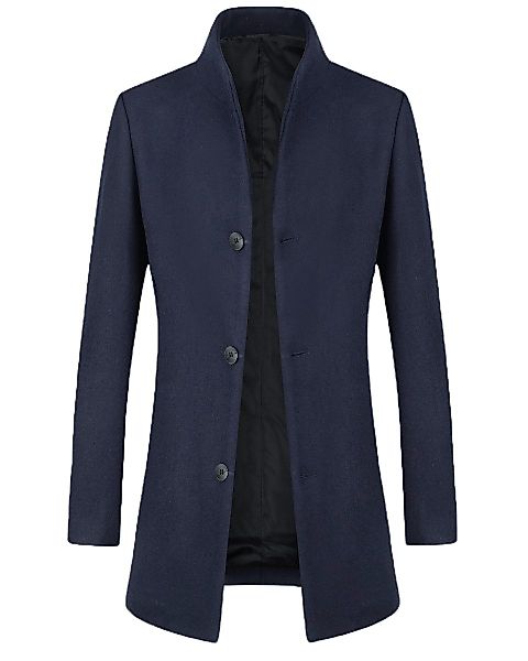 Allthemen Wollmantel Herren mittellanger Mantel Slim günstig online kaufen