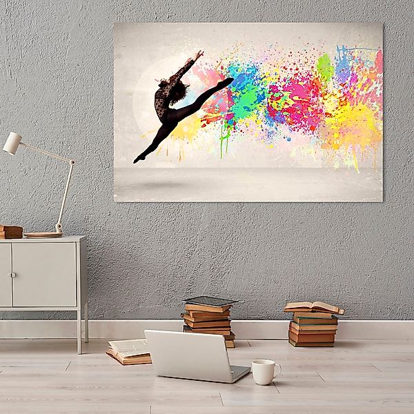 queence Acrylglasbild »tanzende Frau«, Abstrakt-Kunst-Frau-Graffiti-Tanz, F günstig online kaufen