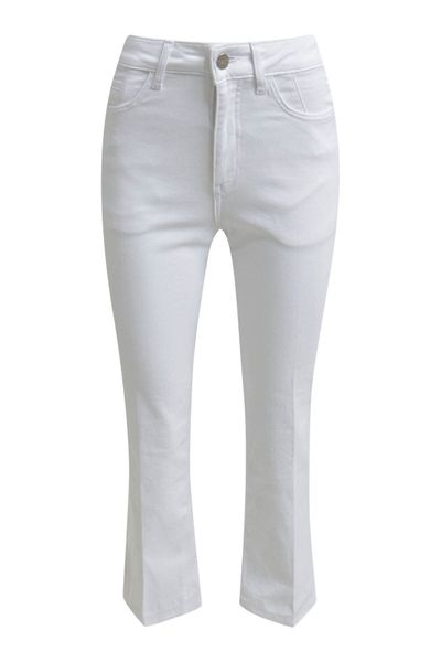 Milano Italy Weite Jeans mit offener Kante am Saum günstig online kaufen