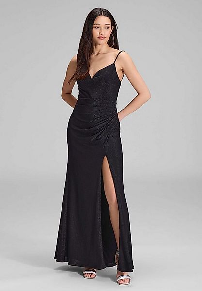 Hey Kyla Abendkleid - Figurbetontes Jerseykleid mit Beinschlitz Figurbetont günstig online kaufen