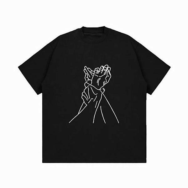 YRIIOMO T-Shirt Einfaches kurzärmeliges T-Shirt für Herren, Frühling-Sommer günstig online kaufen