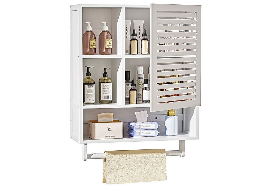 Yorbay Hängeschrank Bambus Badezimmerschrank Medizinschrank (56x20x70 cm) m günstig online kaufen