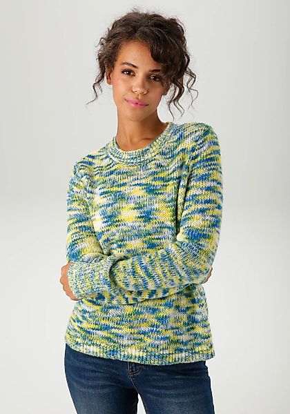 Aniston CASUAL Strickpullover, aus trendigem Multicolor-Garn -jedes Teil ei günstig online kaufen