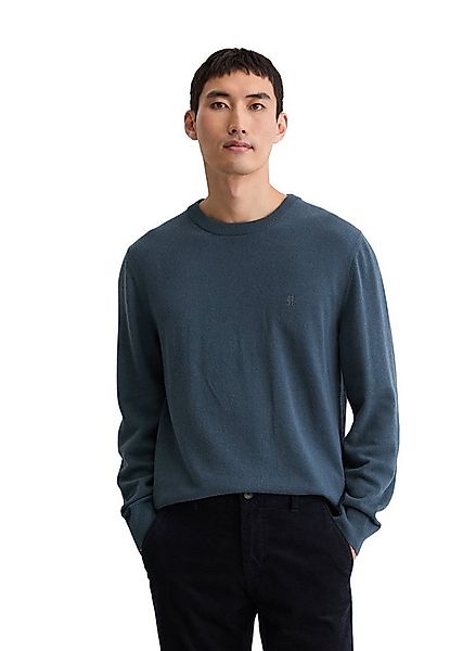 Marc O'Polo Rundhalspullover aus softem Bio-Bauwoll-Schurwoll-Mix günstig online kaufen