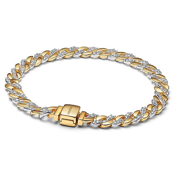 Pandora Gliederarmband DamenZweifarbig Pavé günstig online kaufen