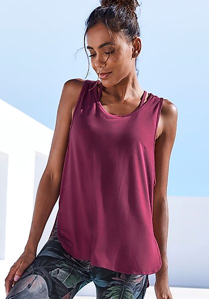 LASCANA ACTIVE Tanktop Sporttop mit Mesheinsatz günstig online kaufen