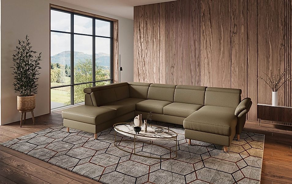 Home affaire Wohnlandschaft "Calypso U-Form" wahlweise mit motorischer Rela günstig online kaufen