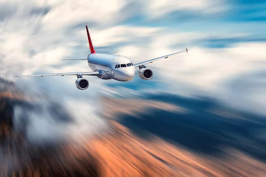 Papermoon Fototapete »Fliegendes Flugzeug« günstig online kaufen