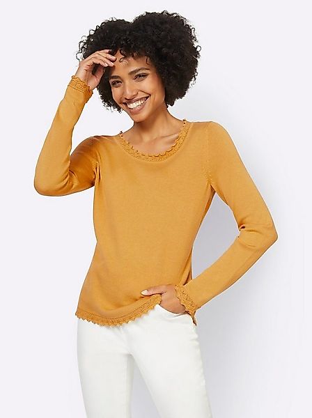 heine Strickpullover Pullover Langarm Feinstrick, Ajour günstig online kaufen