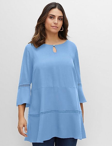 Sheego Klassische Bluse Tunika 3/4-Arm günstig online kaufen