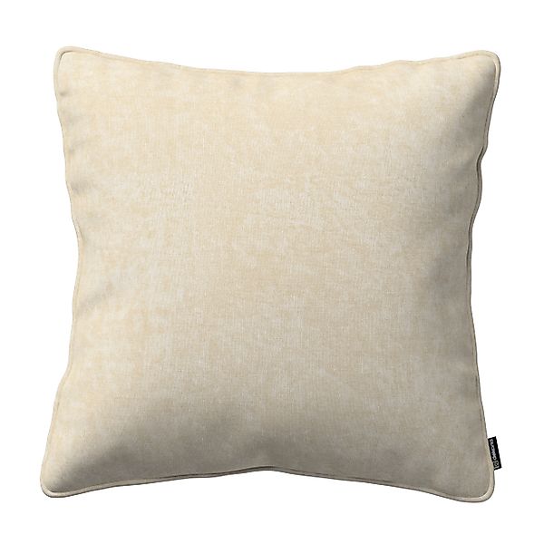 Kissenhülle Gabi mit Paspel, grau-beige, 45 x 45 cm, Chenille (162-26) günstig online kaufen