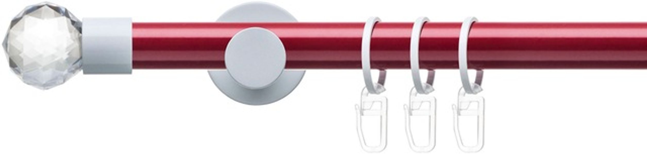 Liedeco Gardinenstange "Fertigstilgarnitur 20 mm Power Celebration Facettku günstig online kaufen