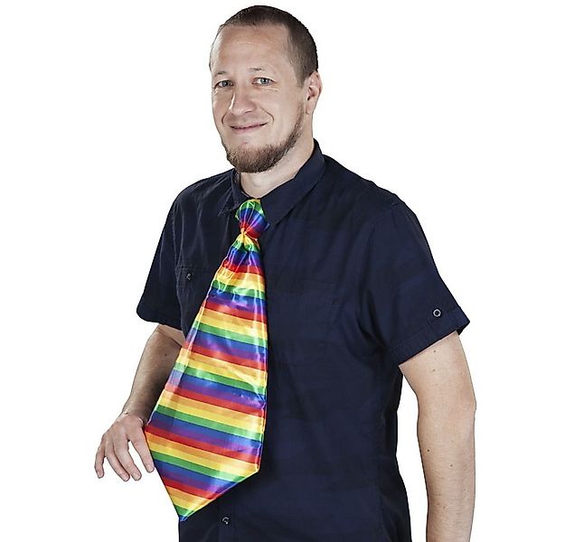 MICA Kostüm XL-Krawatte - Regenbogen - für Erwachsene günstig online kaufen