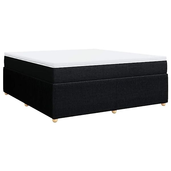 vidaXL Boxspringbett mit Matratze Schwarz 180x200 cm Stoff 3285590 günstig online kaufen