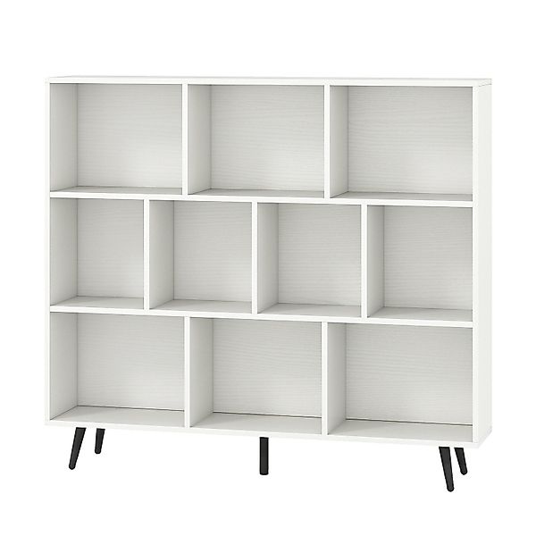 COSTWAY Bücherregal, Holz, Standregal mit 3 günstig online kaufen