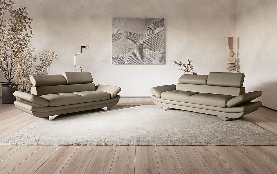 COTTA 3-Sitzer "Enterprise", Big-Sofa, mit Armteilverstellung & Kopfteilver günstig online kaufen