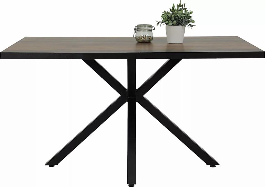 HELA Essgruppe »SPREE«, (4 tlg.), Esstisch 140x90 cm mit Dickkante, Microfa günstig online kaufen