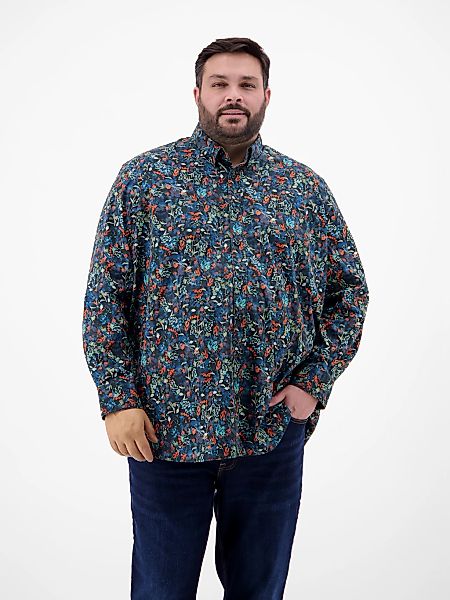 LERROS Langarmhemd "LERROS Langarmhemd mit Button-down-Kragen" günstig online kaufen