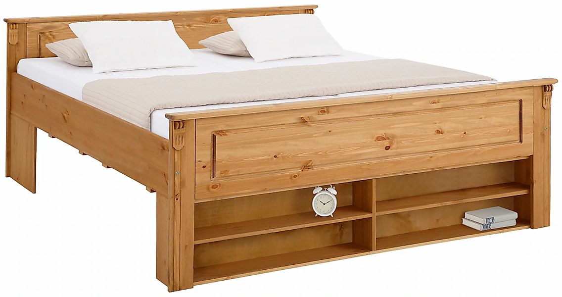 OTTO home Massivholzbett "Tessin, Stauraumbett, Landhausstil, Schubladen op günstig online kaufen