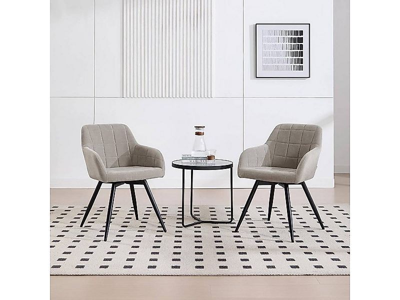 Woltu Esszimmerstuhl (1 St), gepolsterter ergonomischer, mit Metallbeinen günstig online kaufen