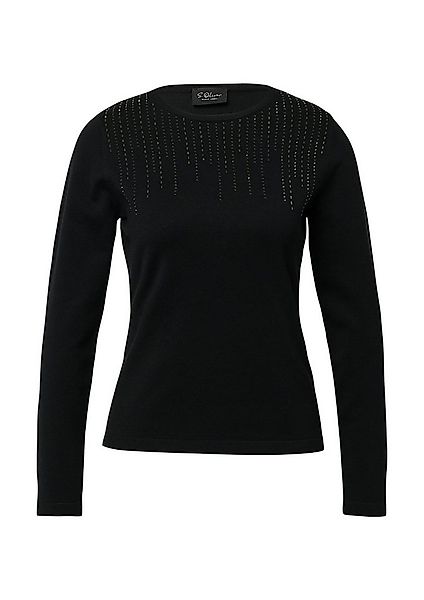 s.Oliver BLACK LABEL Strickpullover -Feinstrickpullover in Unifarbe günstig online kaufen
