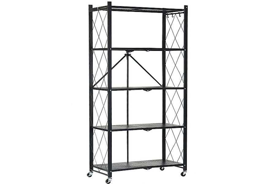 LOVONLIVE Servierwagen 3/4/5-lagiges Lagerregal, klappbares Lagerregal mit günstig online kaufen