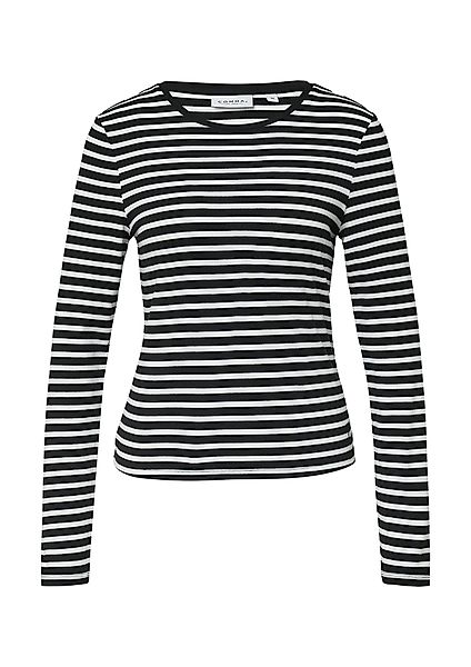 comma casual identity Langarmshirt gestreift, figurbetont, günstig online kaufen