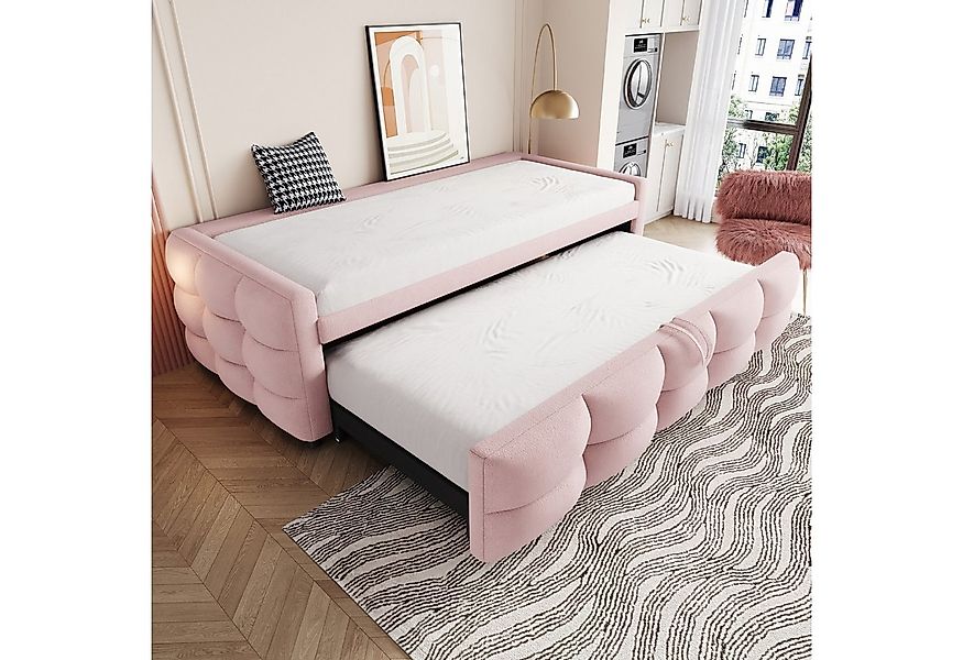 MODFU Schlafsofa Polsterbett Ausziehbar,Schlafsofa,Doppelbett,Multifunktion günstig online kaufen