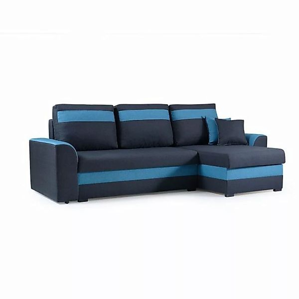 MOEBLO Ecksofa ZENO, Eckcouch mit Bettfunktion Couch L-Form Polstergarnitur günstig online kaufen