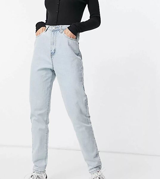 Missguided Tall – Riot – Mom-Jeans in Blau aus recyceltem Denim mit hohem B günstig online kaufen