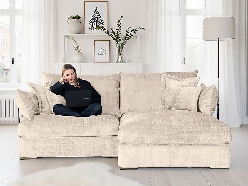 Home affaire Ecksofa "Casa XXL L-Form, Breite 247 cm" Mega-Sofa, Cord oder günstig online kaufen