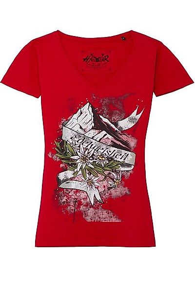 Hangowear Trachtenshirt Trachtenshirt Damen - FIDELIA - rot günstig online kaufen